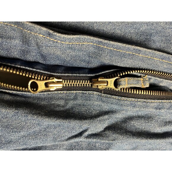 Vintage Denim & Co. women’s Hooded Zip Up Jacket Blue Wash denim plus 3X Casual - Picture 7 of 13